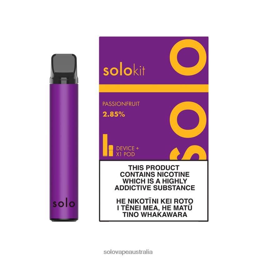 Passionfruit Solo Pod Kit ZN6LB042 | Solo Disposable Vape Review